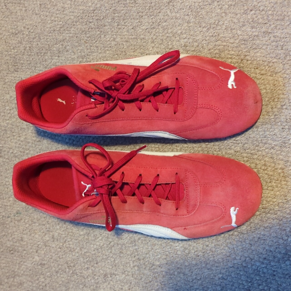 Puma SpeedCat LS Red White Men’s Motorsport Shoes Rare 380173-04 Size 13 - Picture 5 of 8